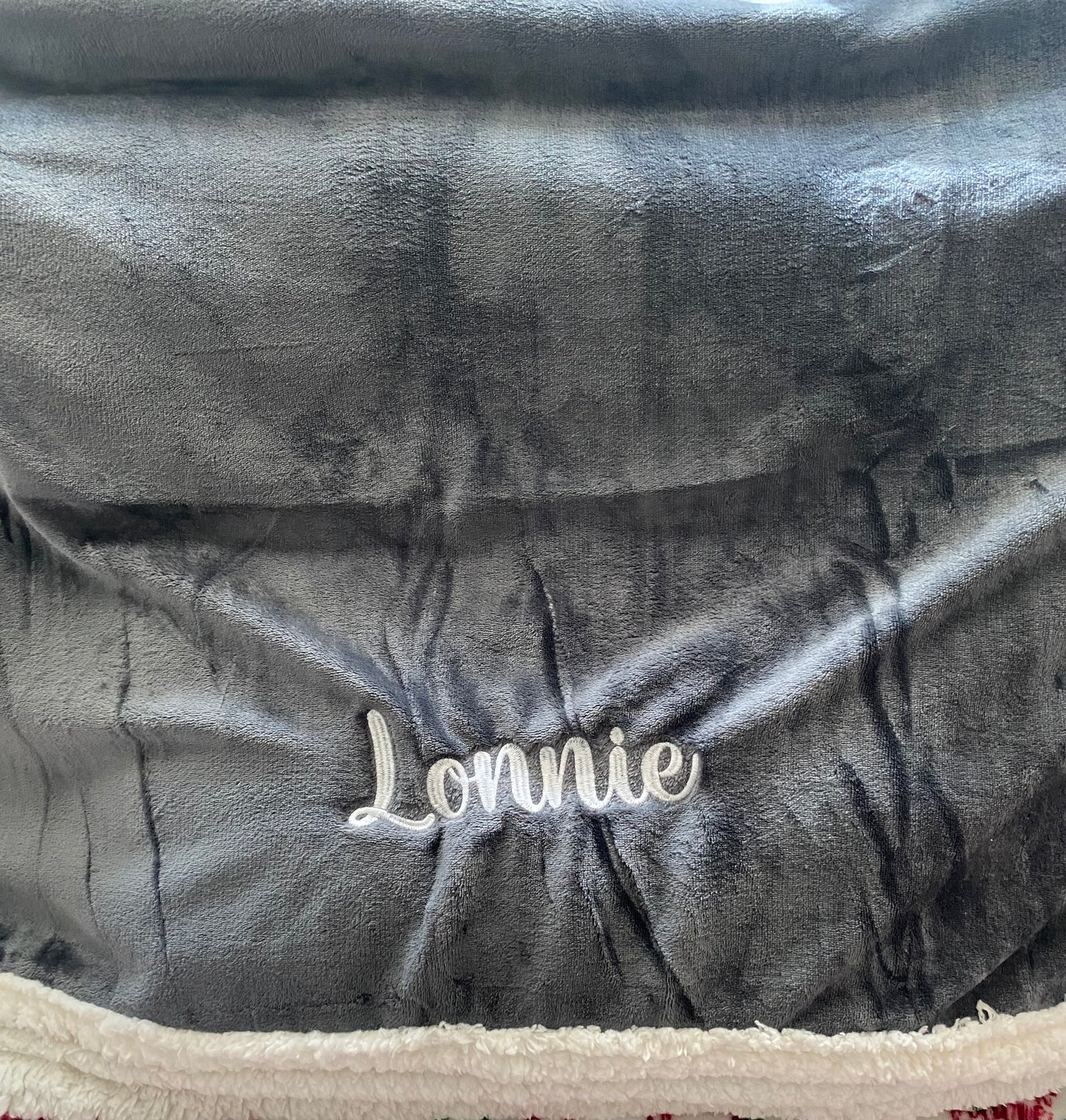 Embroidered Throw Blanket