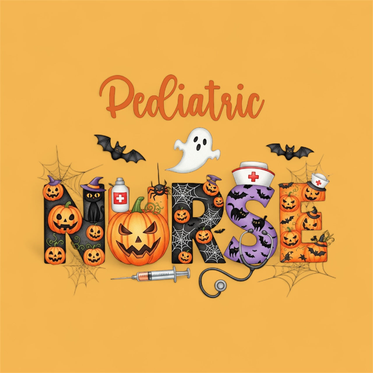 Cute Halloween Nurse Tee | Fun Medical Staff Shirt for October Shifts