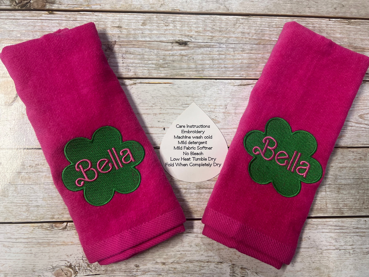 Embroidery Finger Tip Towels- Add Names