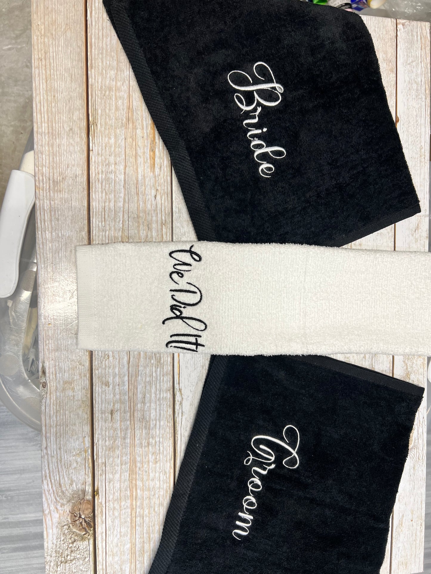 Bride and Groom Towels