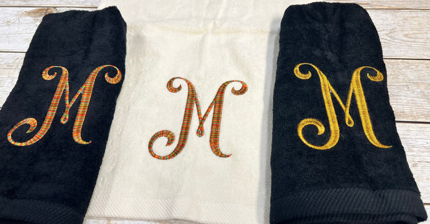 Monogram Finger Tip Towels- Initials only