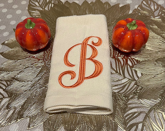 Monogram Finger Tip Towels- Initials only