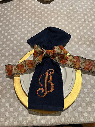 Monogram Finger Tip Towels- Initials only