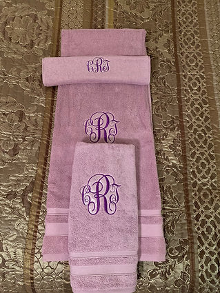 Monogram Towels- (3pc)