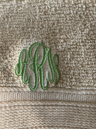 Monogram Towels- (3pc)