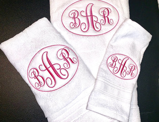 Monogram Towel 4PC Set