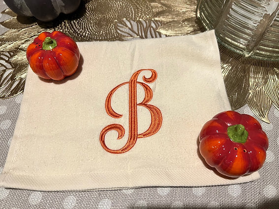 Monogram Finger Tip Towels- Initials only