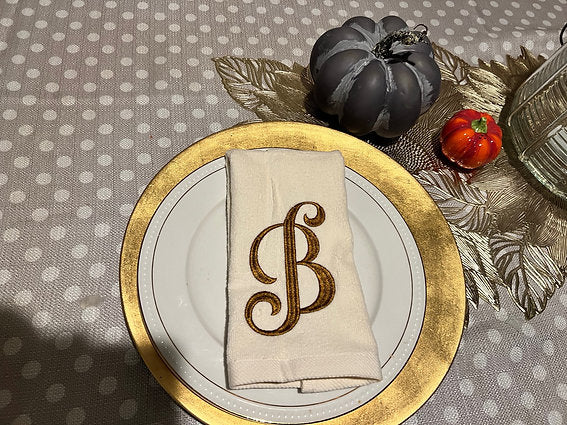 Monogram Finger Tip Towels- Initials only