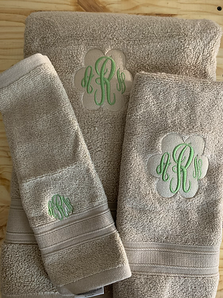 Monogram Towels- (3pc)