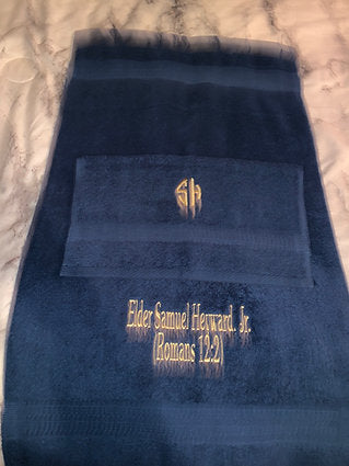 Monogram Towels- (3pc)