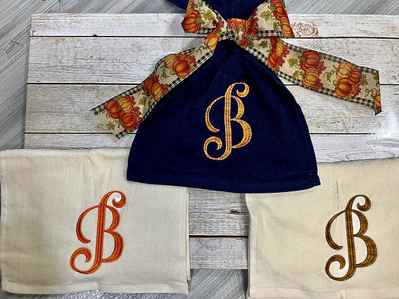 Monogram Finger Tip Towels- Initials only