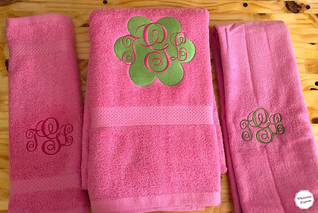 Monogram Towel 4PC Set