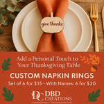 Handcrafted Thanksgiving Napkin Holders