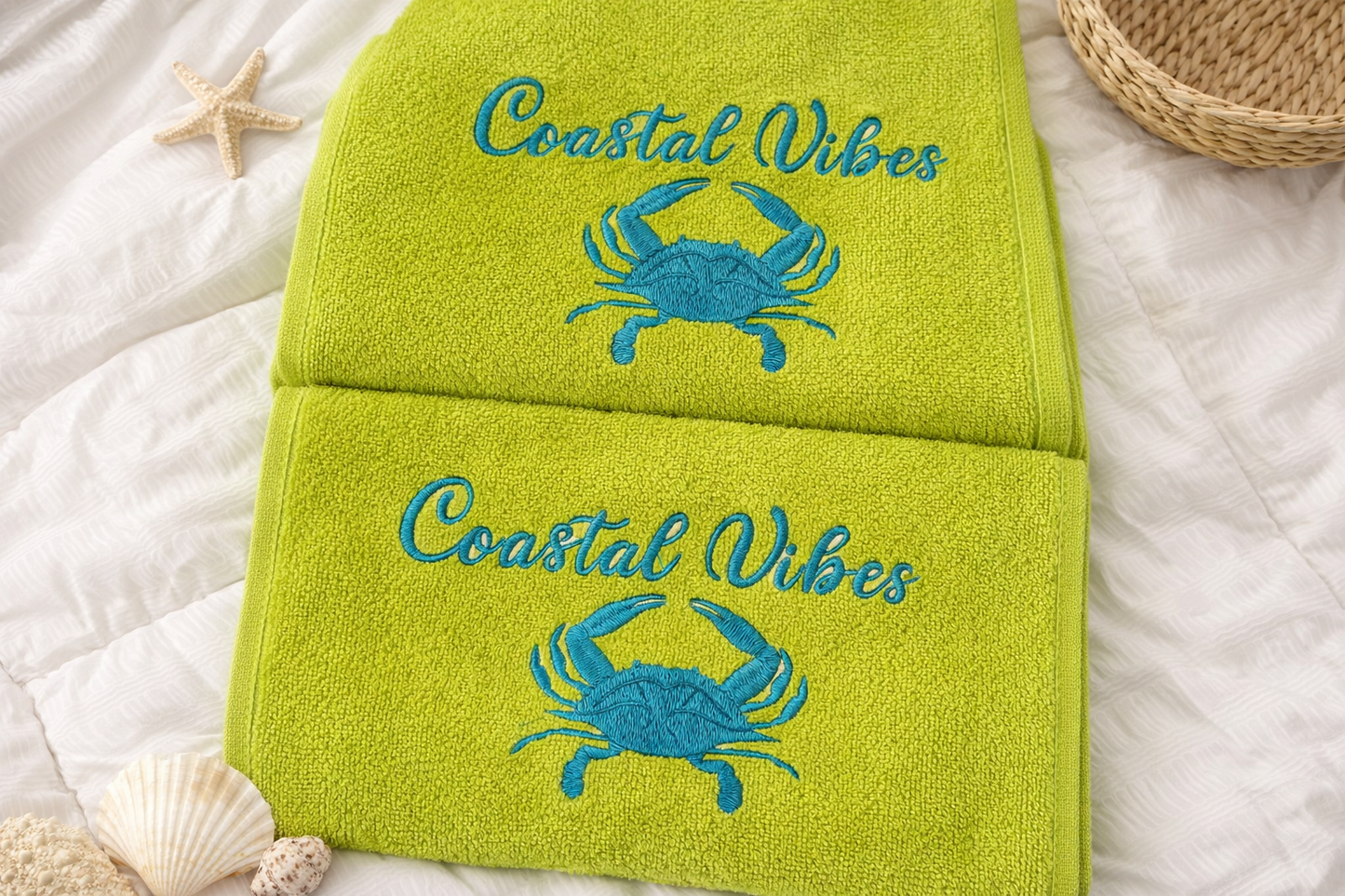 Coastal Vibes Finger Tip towels Sets
