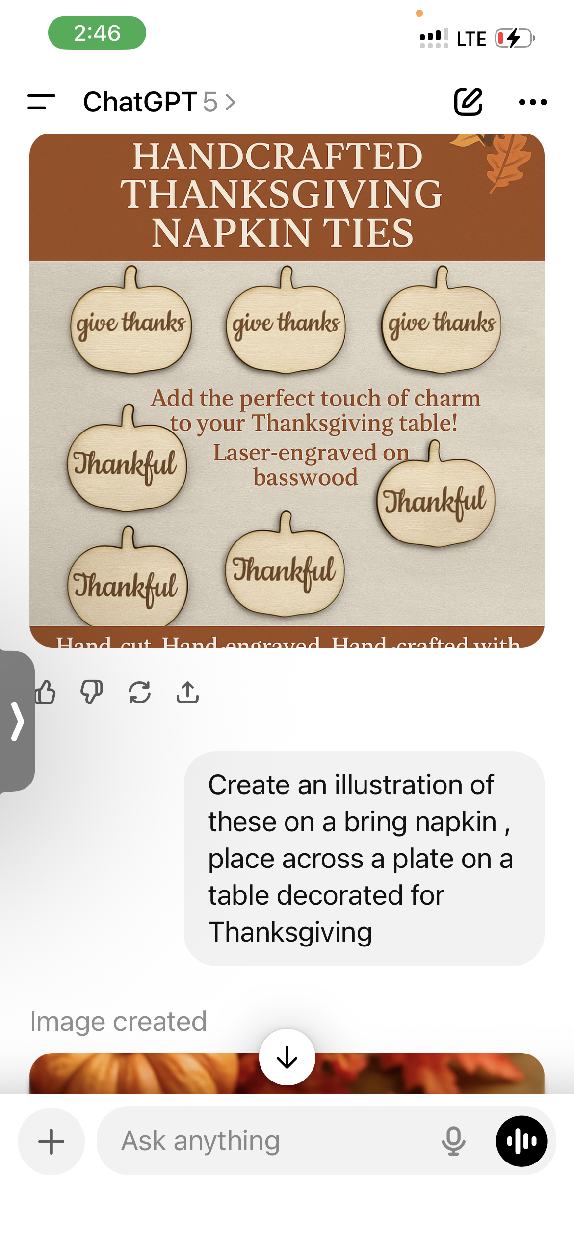 Handcrafted Thanksgiving Napkin Holders