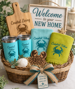 Coastal Vibes New Home Gift Basket