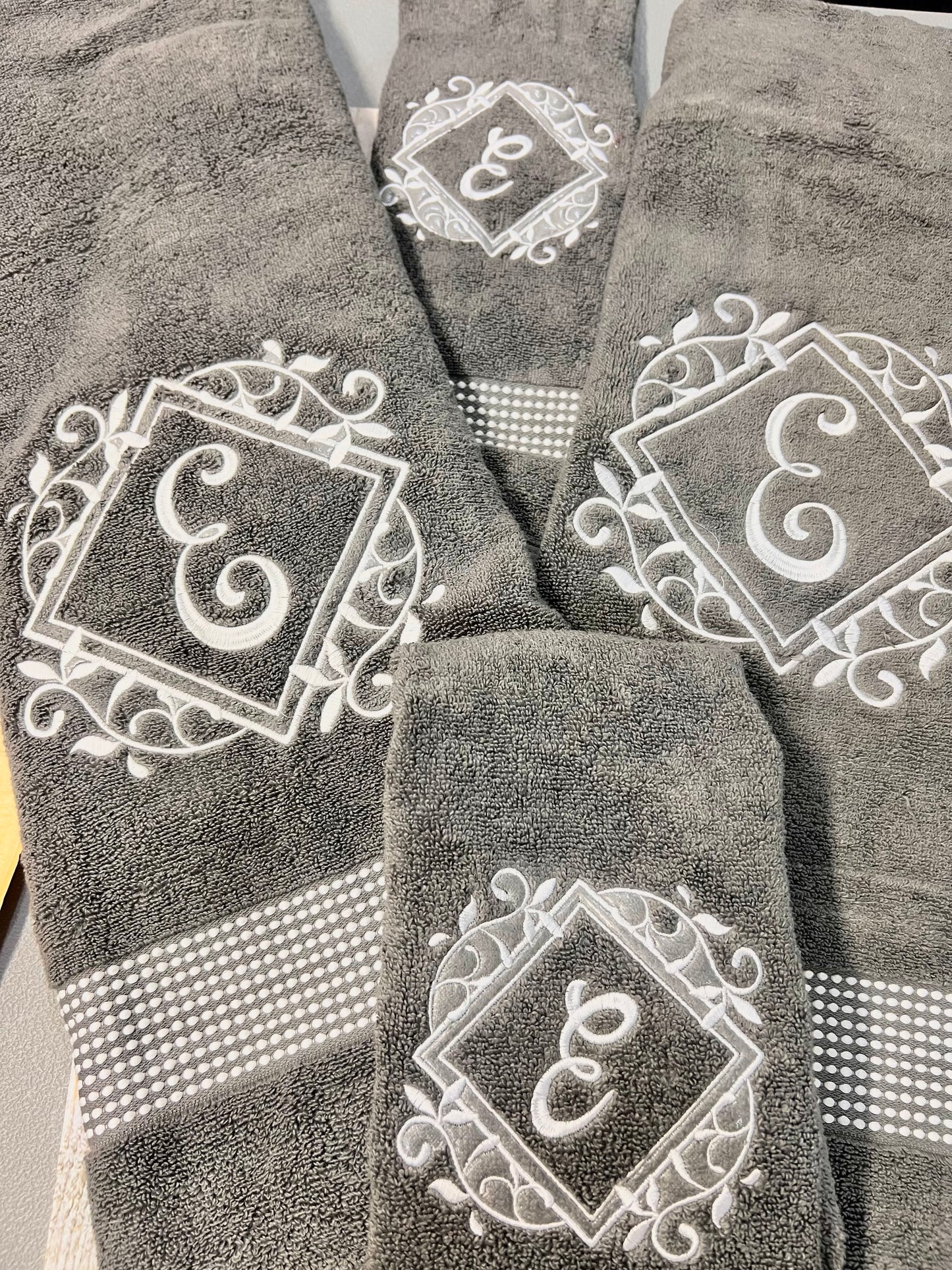 Monogram Towel sets - His and Hers