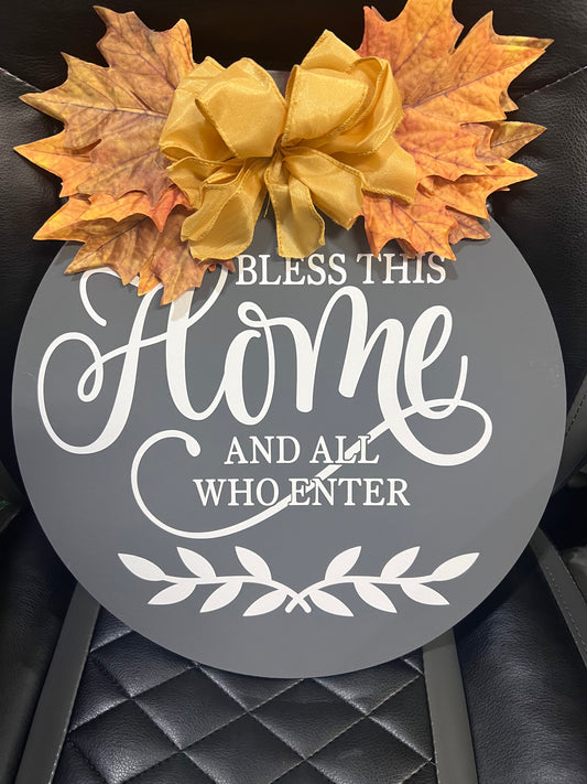 Door Signs- Bless This Home