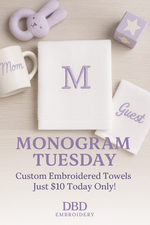 Monogram Finger Tip Towels- Initials only