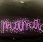 Mama Embroidered Rhinestone T-Shirt