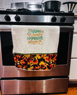 Autumn Embroidered Kitchen Towel | DBD Embroidery