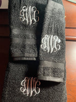 Monogram Towels- (3pc)