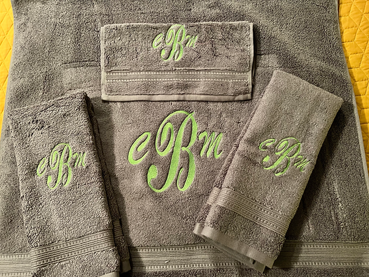 Monogram Towel 4PC Set